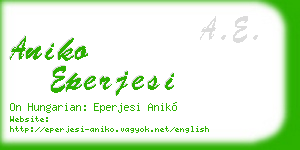 aniko eperjesi business card